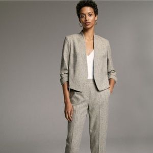 Aritzia Babaton open blazer, black/tan